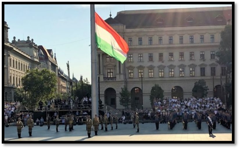 Acto conmemorativo de la Fundación del Estado Húngaro y de su fundador el Rey San Esteban en Budapest, Hungría